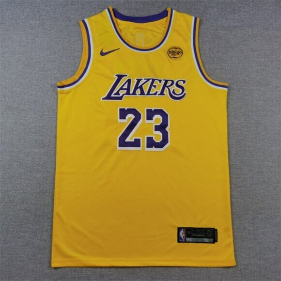 Mens Youths Kids LeBron James Yellow Stitched Jersey - Picture 1 of 4